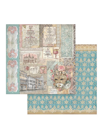 Pack papiers 20 x 20 cm  - Collection "Venice City of Art" - Stamperia