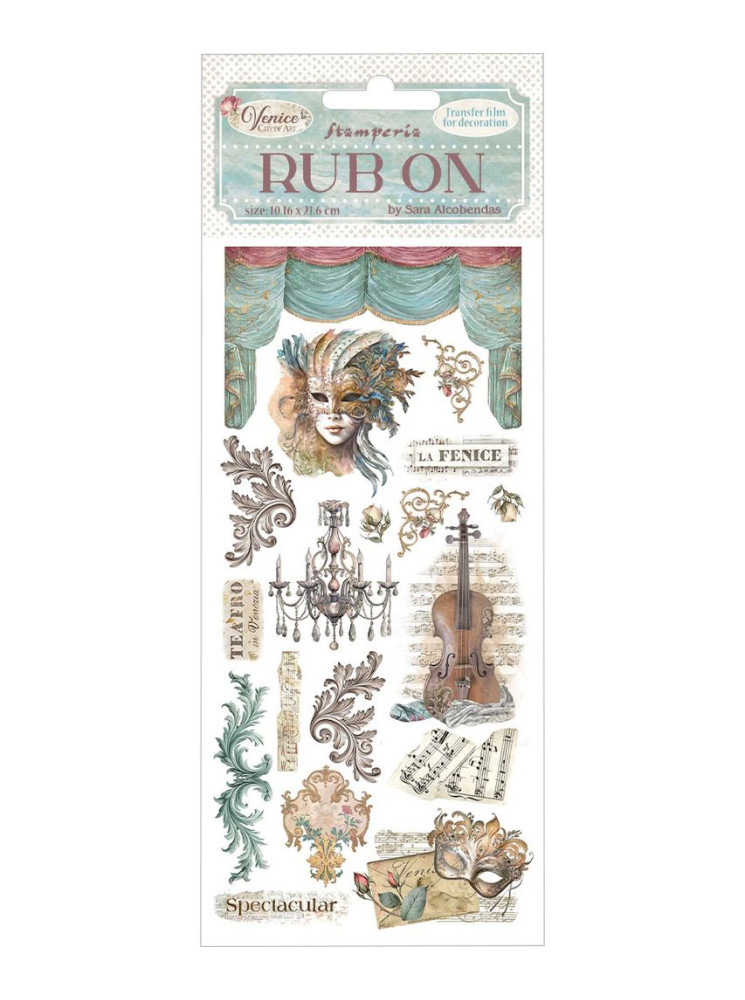 Rub'ons - Masks - Collection "Venice City of Art" - Stamperia