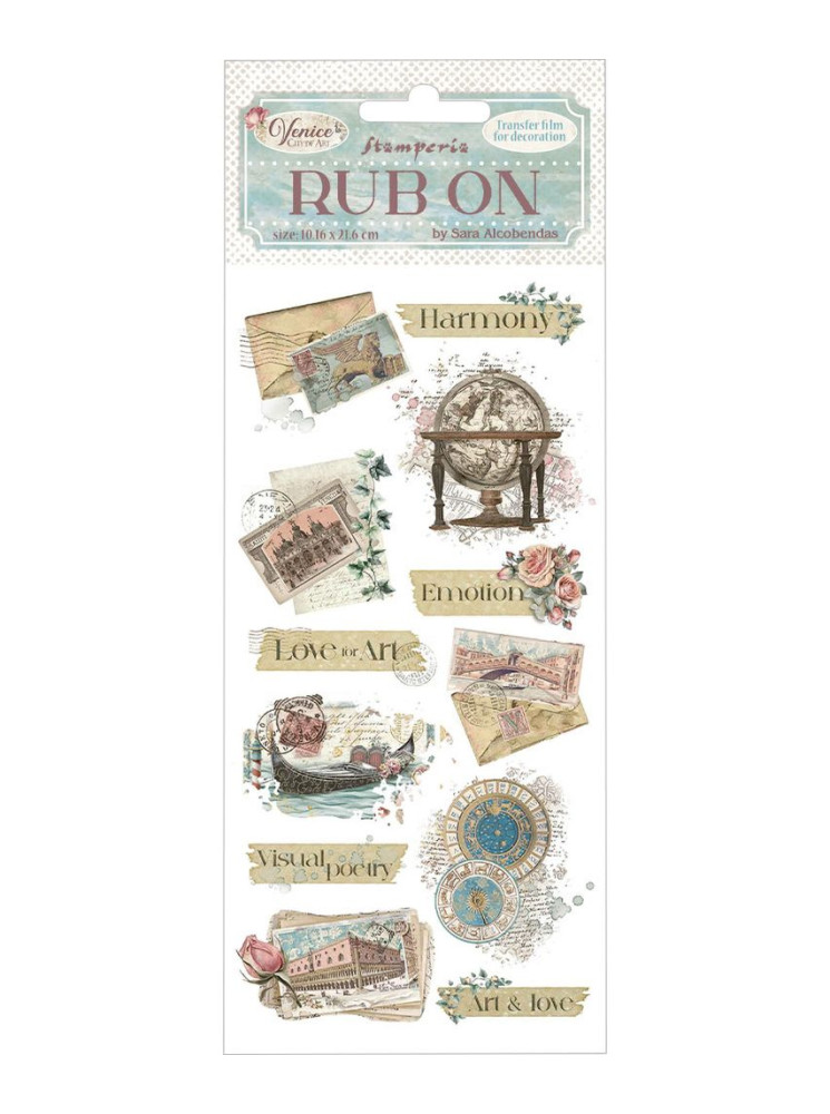 Rub'ons - Letters - Collection "Venice City of Art" - Stamperia