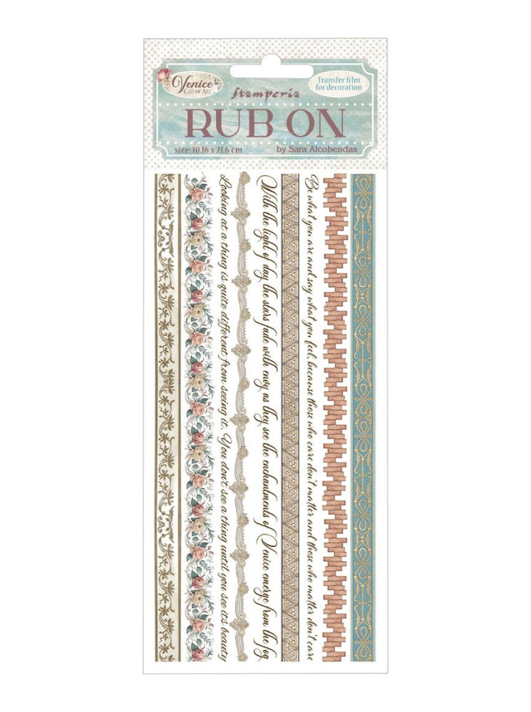 Rub'ons - Frises - Collection "Venice City of Art" - Stamperia