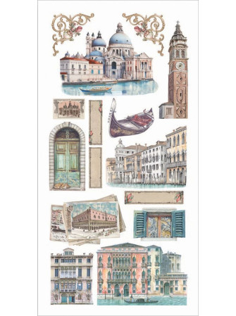 Pack de décors à découper - Collection  "Venice City of Art" - Stamperia