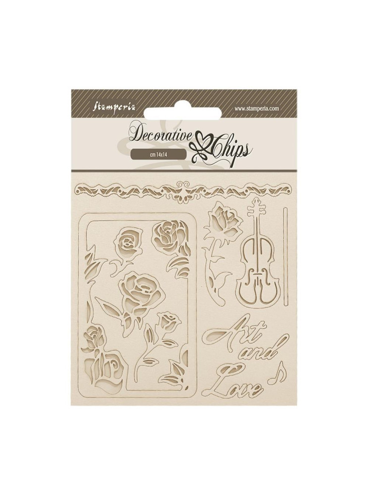 Roses - Collection "Venice City of Art" - Décorative Chips - Stamperia