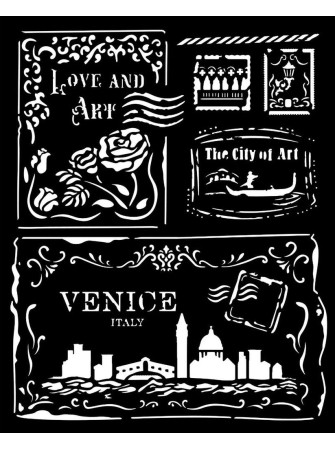 Cards - Stencils - Collection "Venice City of Art" - Stamperia