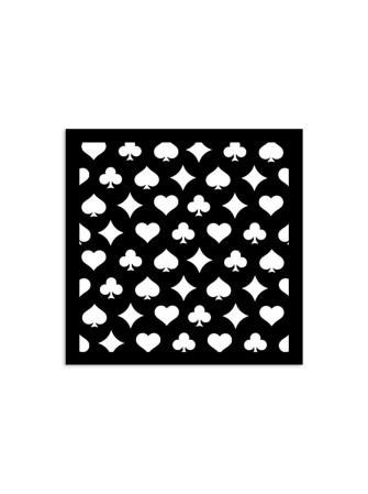 Poker Cards - Stencils - Collection "Alice in Christmas" - Stamperia