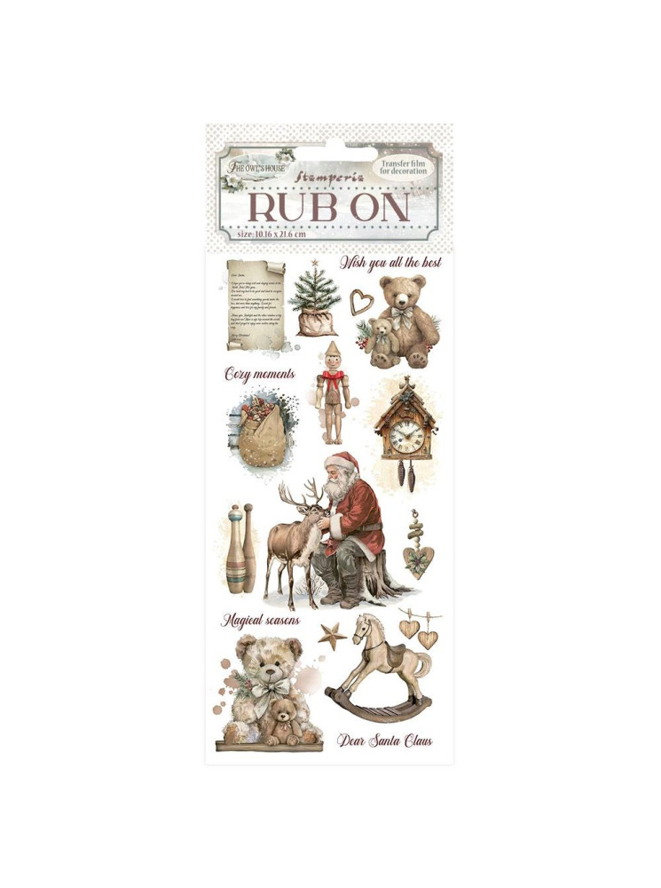 Rub'ons - Teddy Bears - Collection "The Owl's House" - Stamperia