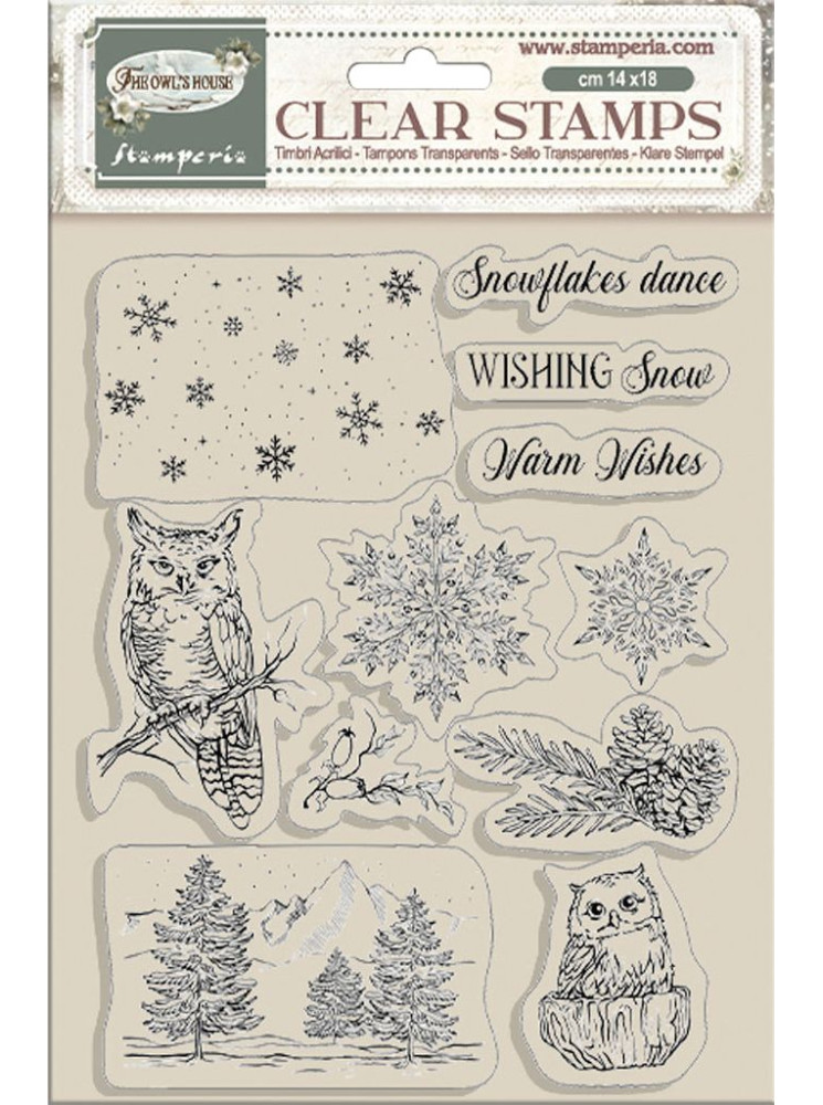 Tampon clear - Collection "The Owl's House" - Stamperia