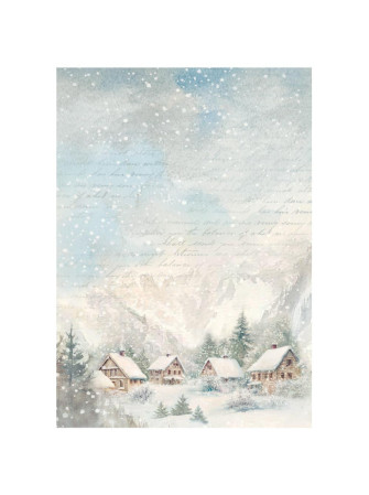 Backgound - Collection "The Owl's House" - Feuille de riz -  Stamperia
