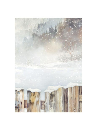 Backgound - Collection "The Owl's House" - Feuille de riz -  Stamperia