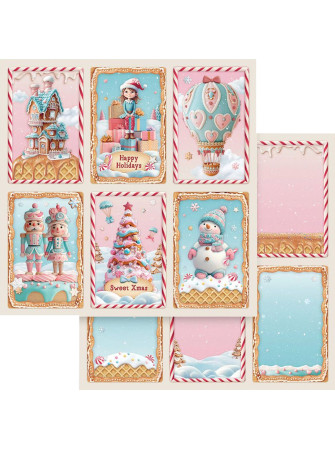 Pack papiers  - Collection "Candy Christmas" - Stamperia