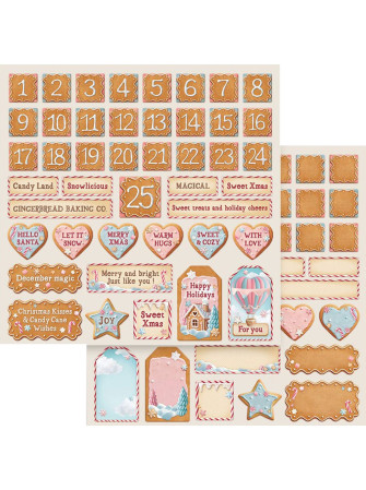 Pack papiers  - Collection "Candy Christmas" - Stamperia