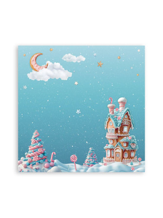 Maxi Pack papiers 20 x 20 cm - Collection "Candy Christmas" - Stamperia