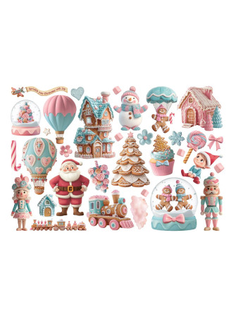 Ephemera - Collection "Candy Christmas" - Stamperia
