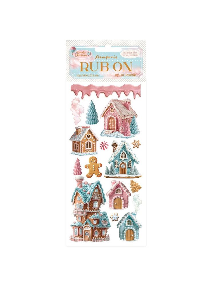 Rub'ons - Marzipan Houses - Collection "Candy Christmas" - Stamperia