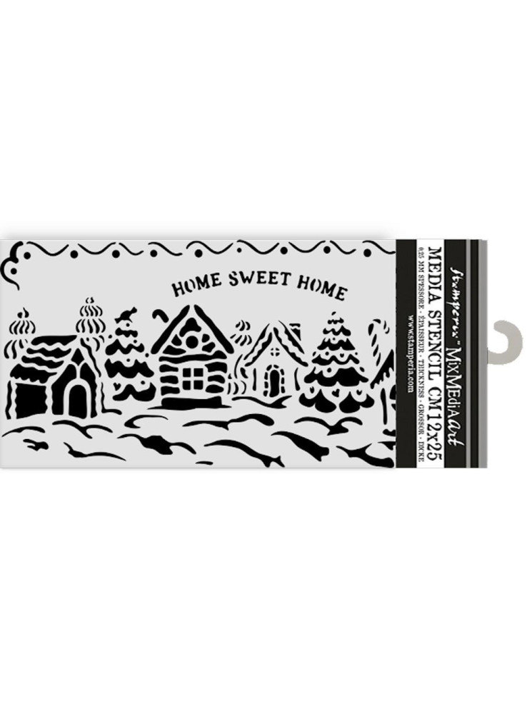 Village de Noël - Stencils - Collection "Candy Christmas" - Stamperia