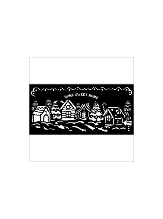 Village de Noël - Stencils - Collection "Candy Christmas" - Stamperia