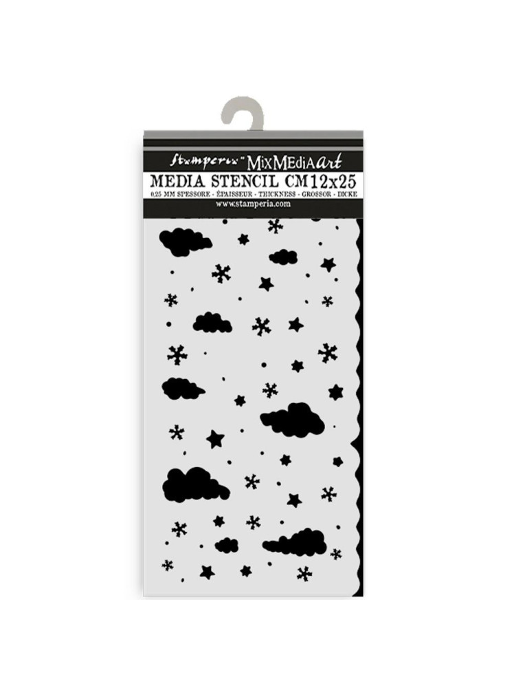Nuages - Stencils - Collection "Candy Christmas" - Stamperia