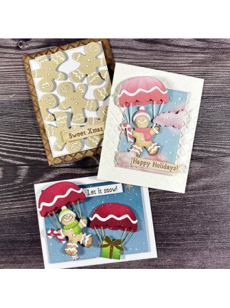 Nuages - Stencils - Collection "Candy Christmas" - Stamperia