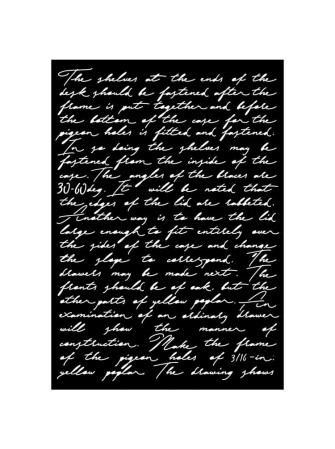 Writings - Stencils A3 - Collection "Art Stories" - Stamperia