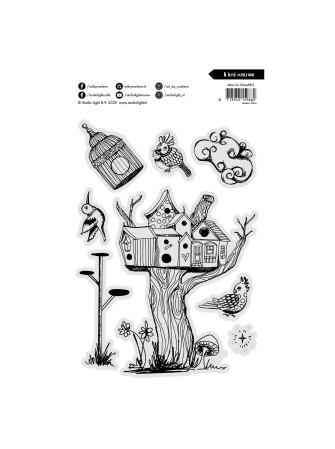 A bird mansion - Tampons clear - Collection Signature - Art by Marlene