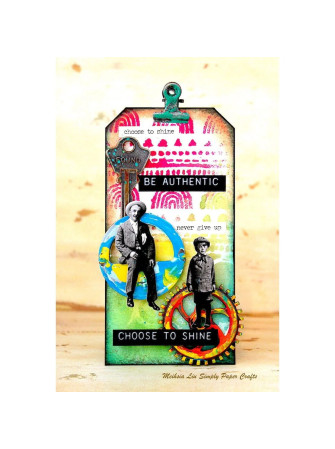 Combo Stencil + Tampons clear - Noteworthy, Nature and Ringer - Tim Holtz - Stampers Anonymous
