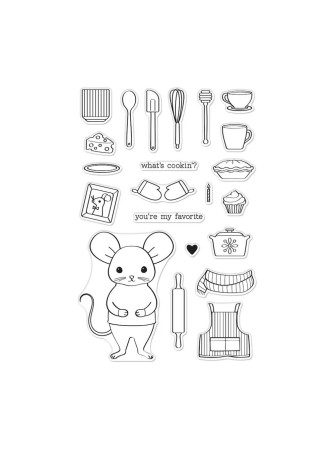 What's Cookin? - Tampon clear - Hero Arts