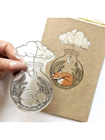 Jar of Fox Forest Dreams - Tampon clear - Lesia Zgharda