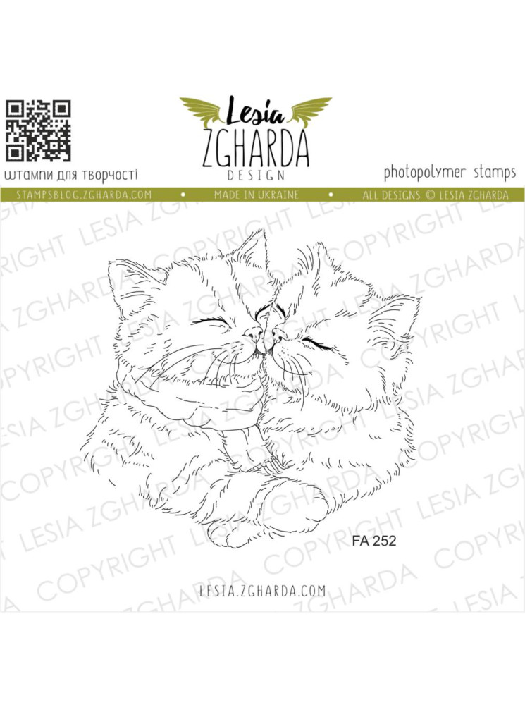 Couple de chats - Tampon clear - Lesia Zgharda