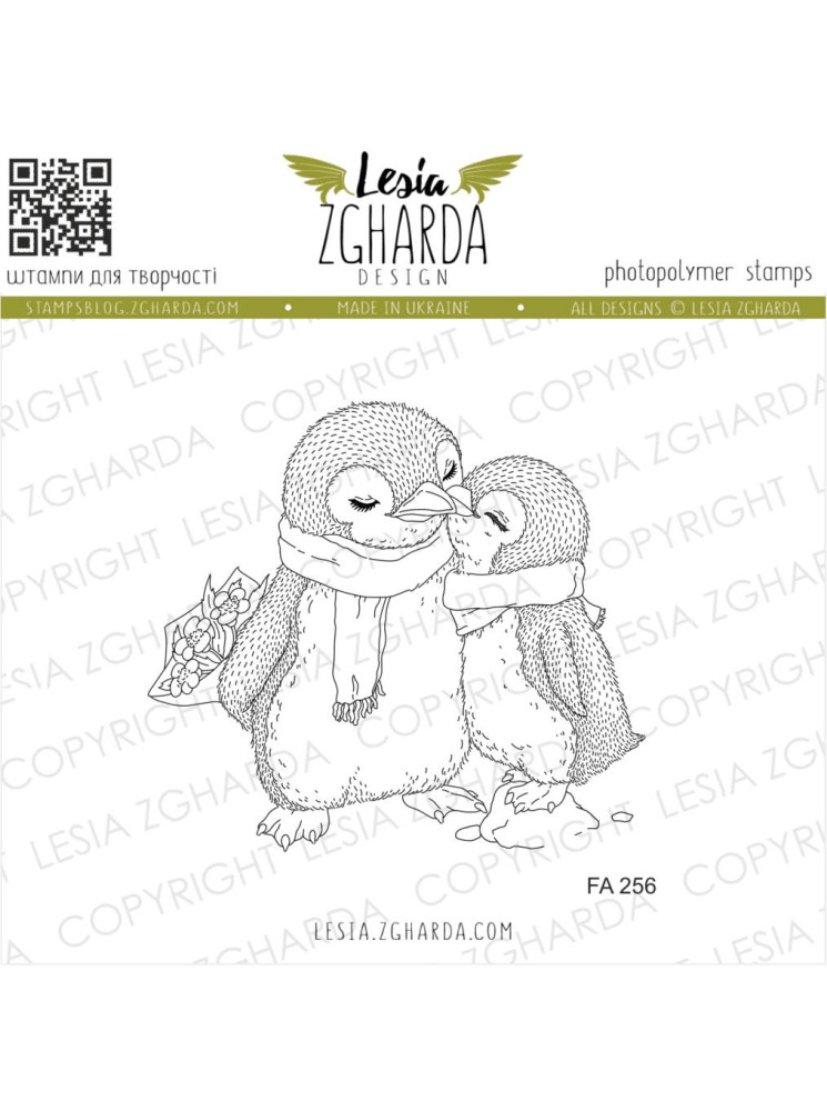 Penguins in Love - Tampon clear - Lesia Zgharda