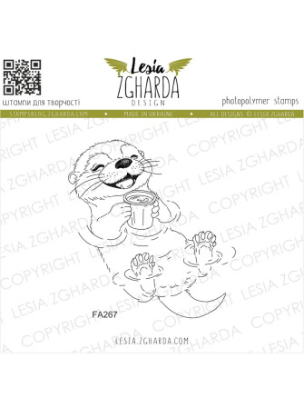 Cute Otter with a Cup -...