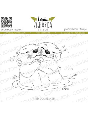 Otters in Love - Tampon...