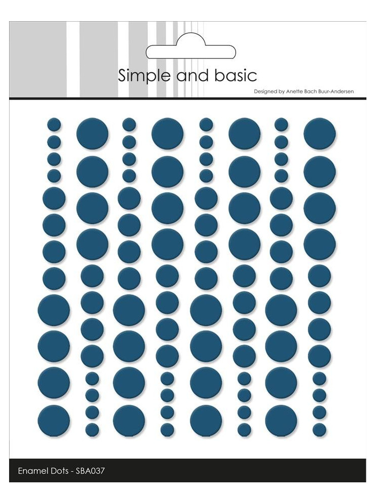 Enamels dots - Bleu Jeans - Simple and Basic