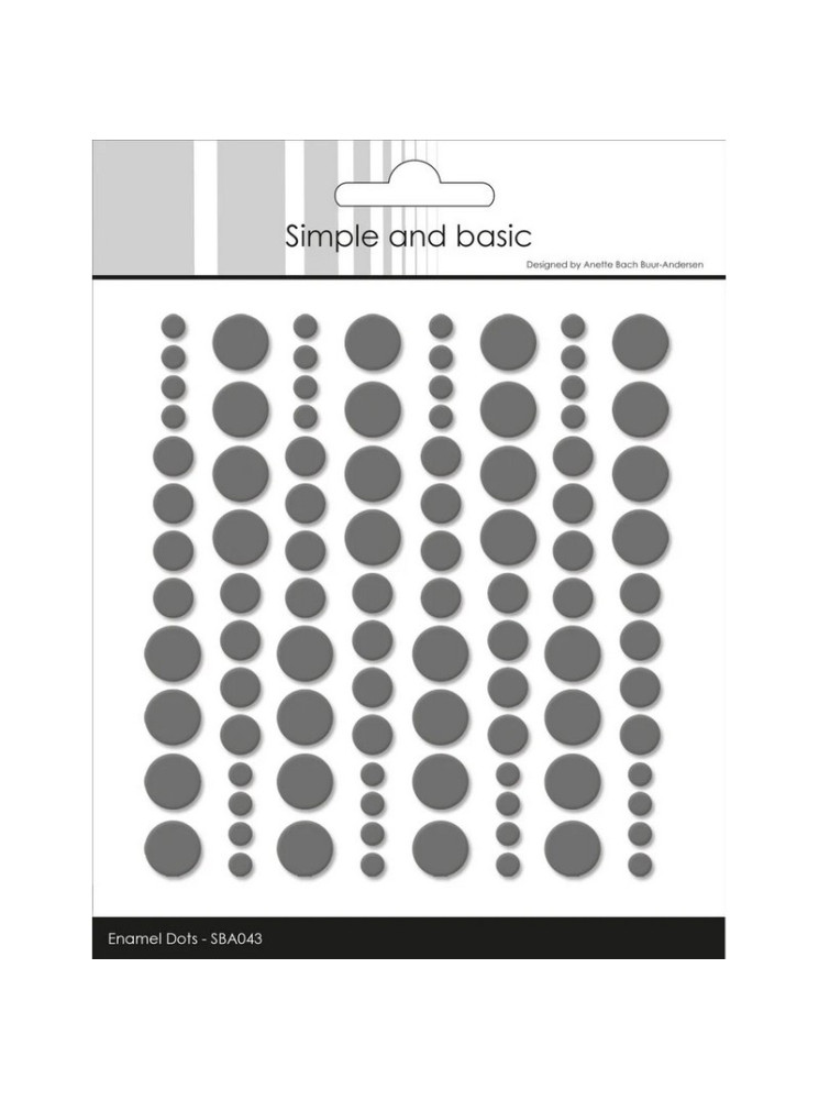 Enamels dots - Charcoal - Simple and Basic