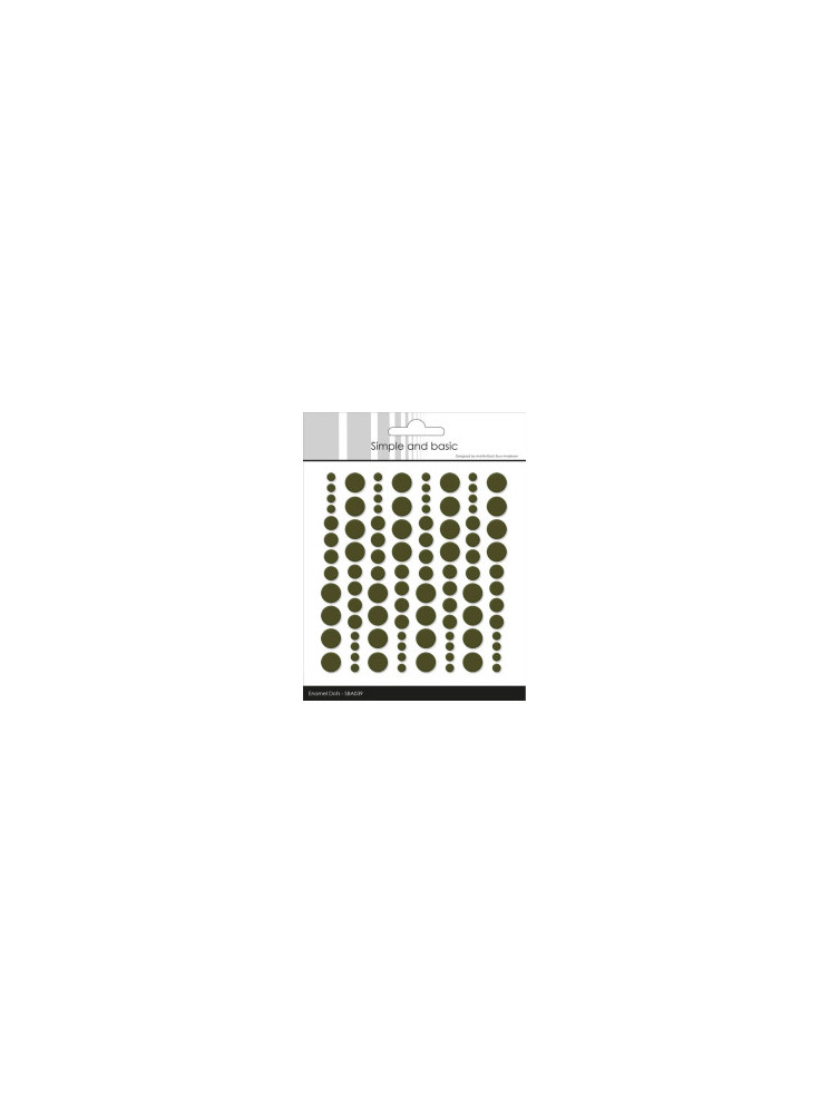 Enamels dots - Moss Green - Simple and Basic