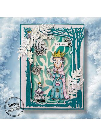 Tampon clear N° 1308 : Ice Queen Dee - Collection "Trimmings and Tidings"- Aall & create