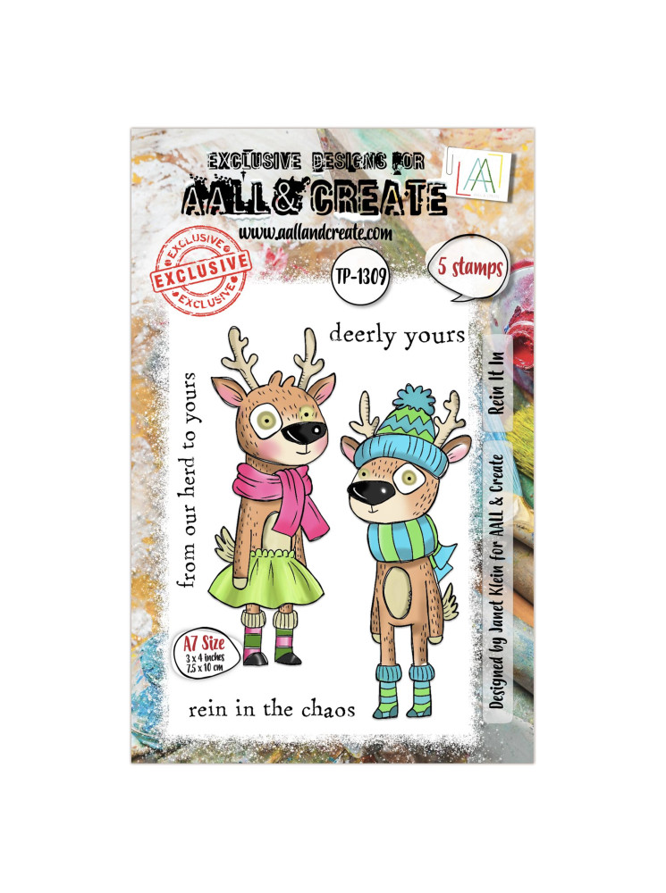 Tampon clear N° 1309 : Rein It In - Collection "Trimmings and Tidings"- Aall & create