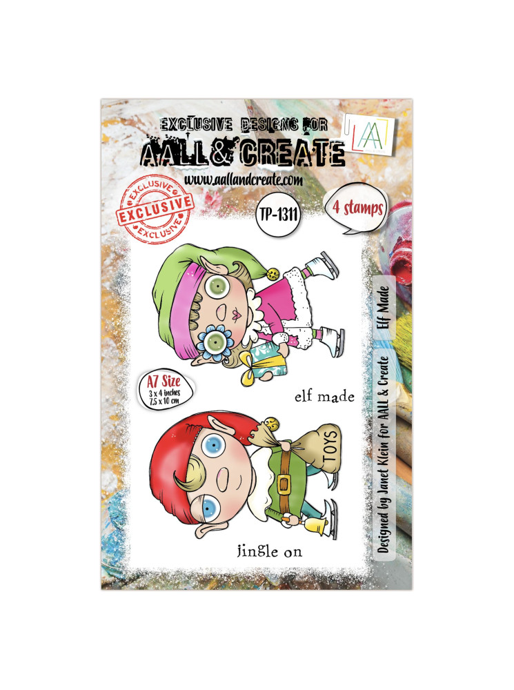 Tampon clear N° 1311 : Elf Made - Collection "Trimmings and Tidings"- Aall & create