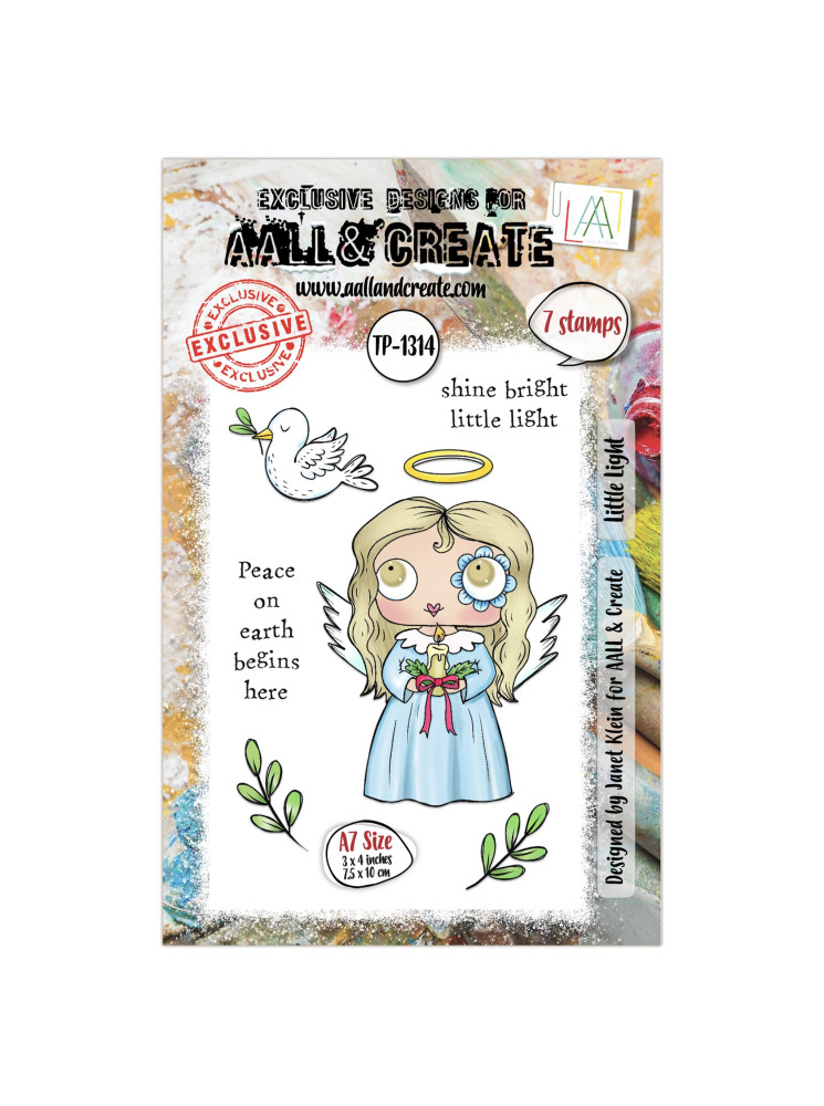 Tampon clear N° 1314 : Little Light - Collection "Trimmings and Tidings"- Aall & create