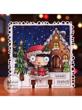 Tampon clear N° 1318 : Candy Lane - Collection "Trimmings and Tidings"- Aall & create