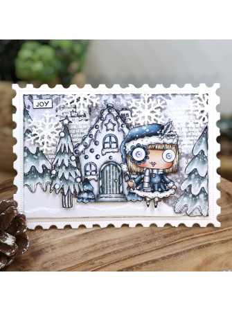 Tampon clear N° 1318 : Candy Lane - Collection "Trimmings and Tidings"- Aall & create