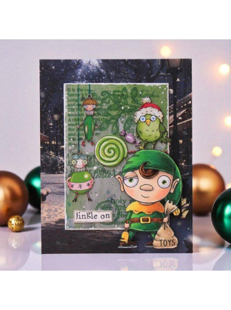 Tampon clear N° 1311 : Elf Made - Collection "Trimmings and Tidings"- Aall & create