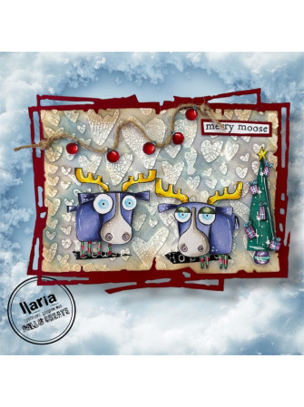 Tampon clear N° 1312 : Moose-tletoe - Collection "Trimmings and Tidings"- Aall & create