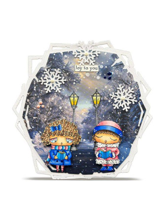 Tampon clear N° 1315 : Joyful Noise - Collection "Trimmings and Tidings"- Aall & create