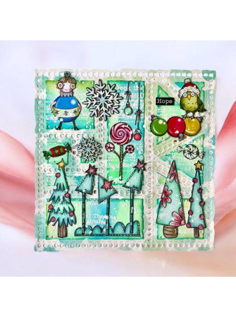 Tampon clear N° 1316 : Holiday House - Collection "Trimmings and Tidings"- Aall & create