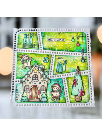 Tampon clear N° 1318 : Candy Lane - Collection "Trimmings and Tidings"- Aall & create