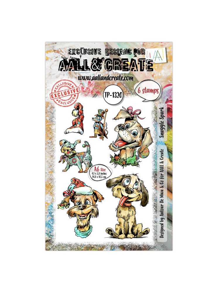 Tampon Clear N° 1320 : Snuggle Spark - Collection "Santa's Sidekicks" - Aall & Creates