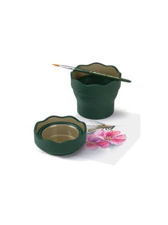 Gobelet à eau repliable - Clic & Go - Vert foncé - Faber Castel