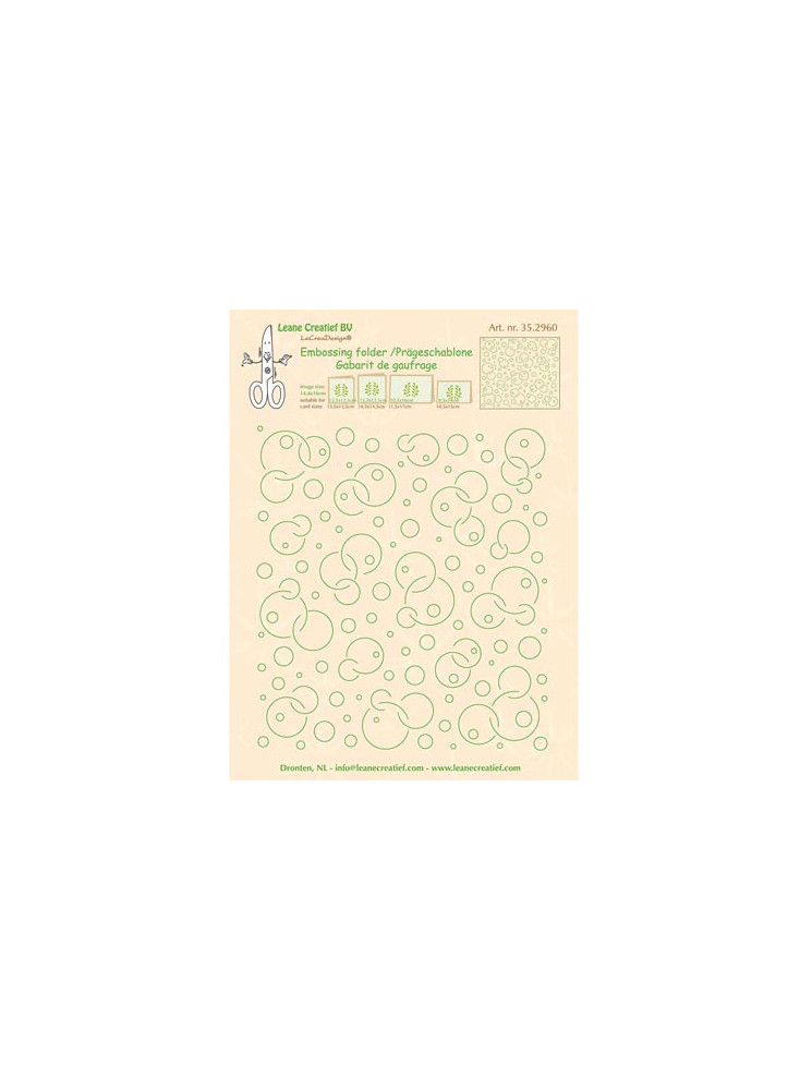 Plaque d'embossage - Background Circles - Leane Creatief