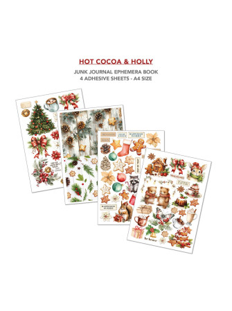 Junk Journal & Ephemera Book - Hot Cocoa & Holly - Ciao Bella