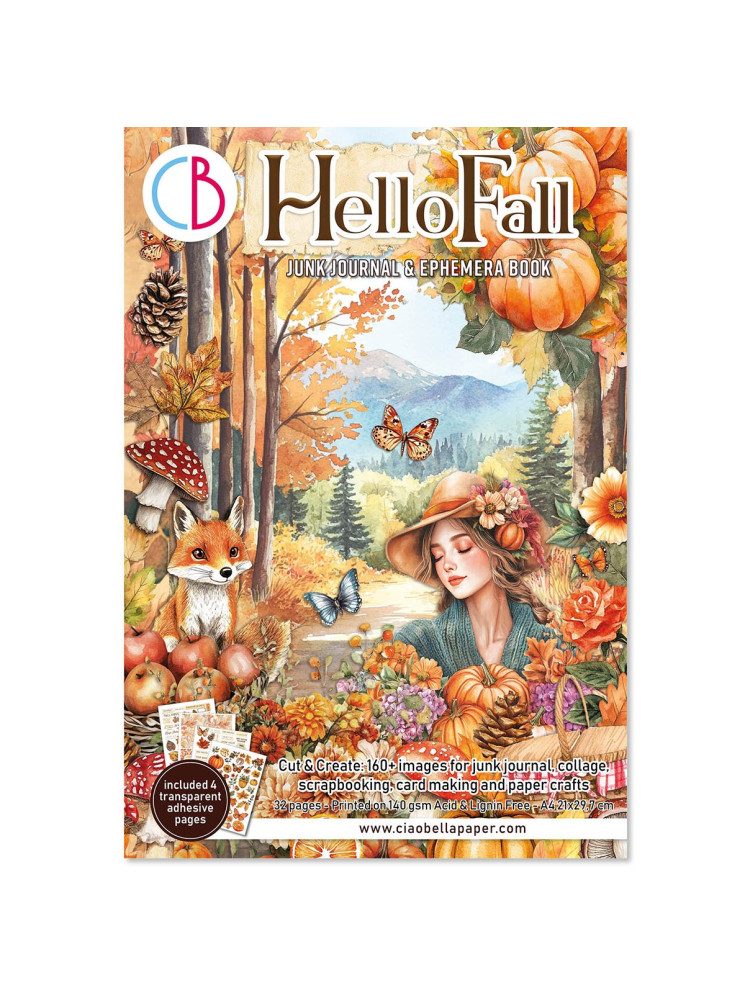 Junk Journal & Ephemera Book - Hello Fall - Ciao Bella