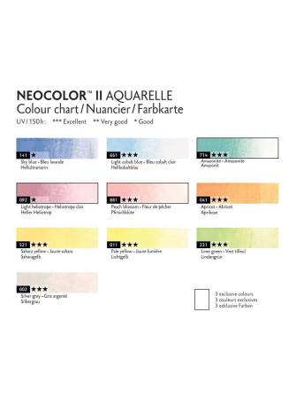 Boîte de 10 Neocolor II - Pastel - Edition Limitée 50ème anniversaire - Caran d'Ache